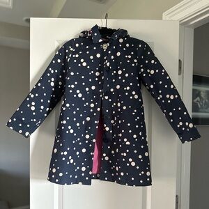 GAP Raincoat Navy & White Girl's Size L (10)